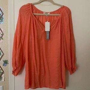 Spense Apricot color long sleeve shirt